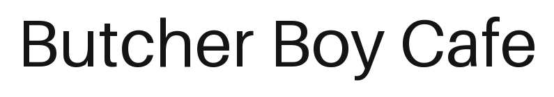 Butcher Boy Cafe