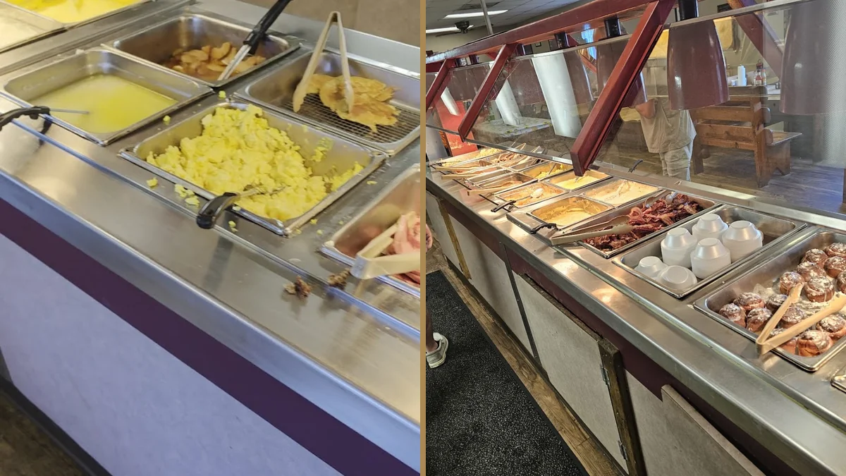 Counter service area inside Butcher Boy Cafe.