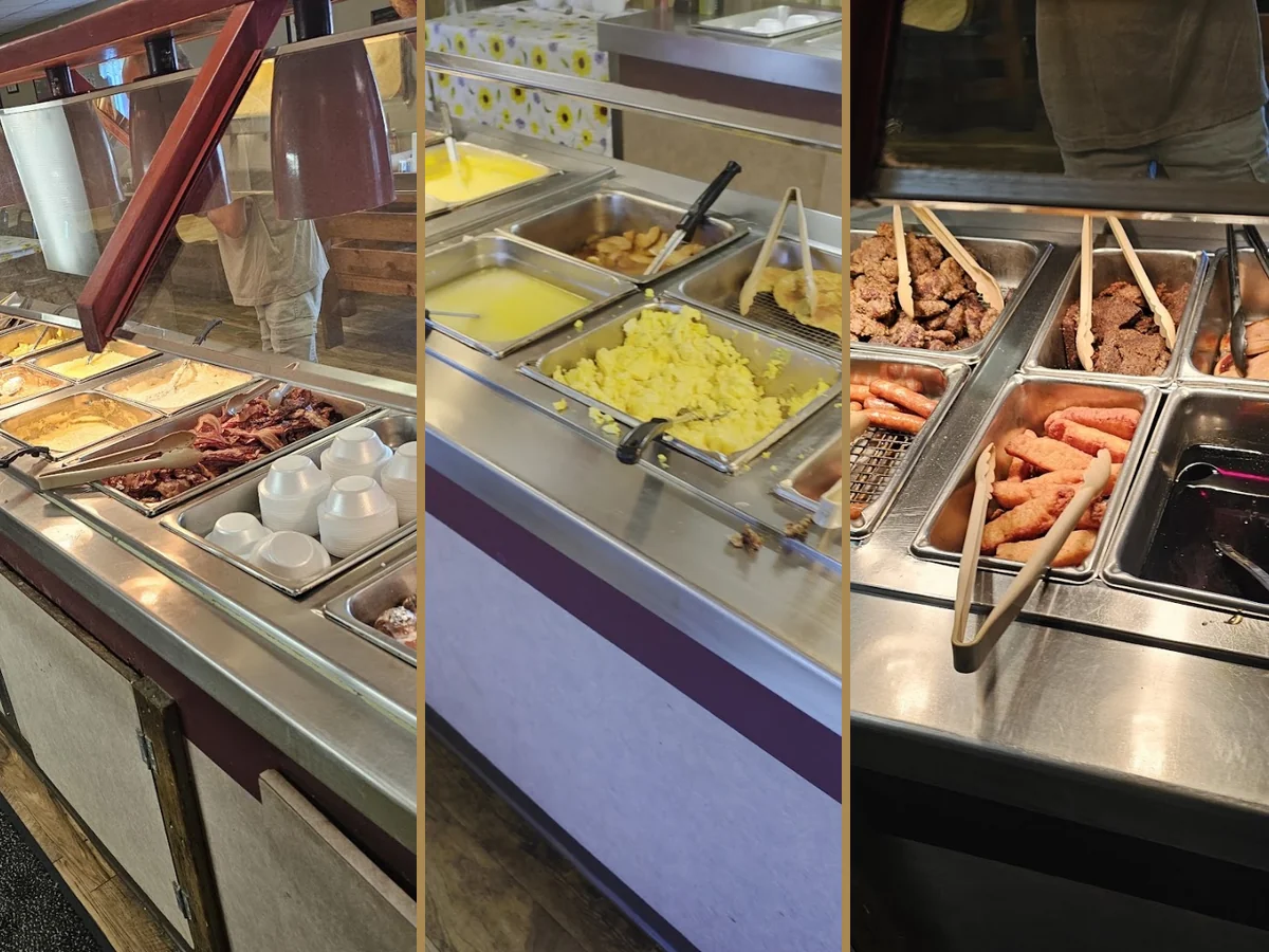 Counter service area inside Butcher Boy Cafe.